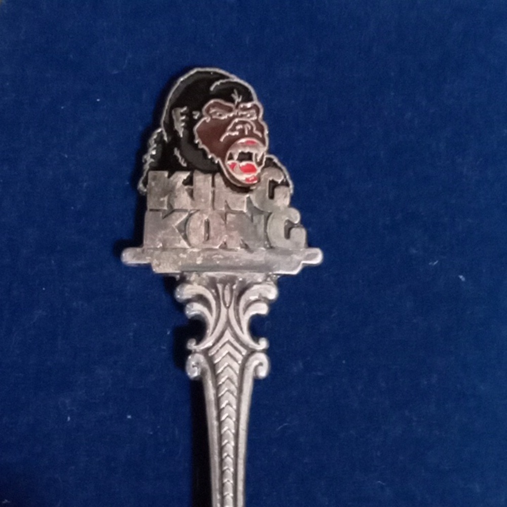 KING KONG COLLECTIBLE SILVER SPOON- (Vintage 1988)- metal not tested
